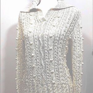 LUCKY Brand Cable Knit Shawl Collar Sweater